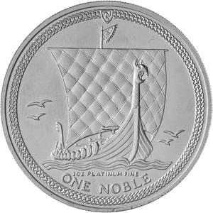 Isle of Man / Platinum Ounce 1989 Noble - reverse photo