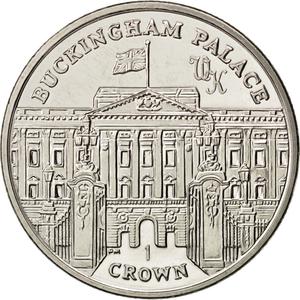 Isle of Man / One Crown 2010 Buckingham Palace - reverse photo
