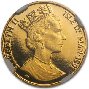 Isle of Man / Gold Twentieth-Ounce 1991 Angel - obverse photo
