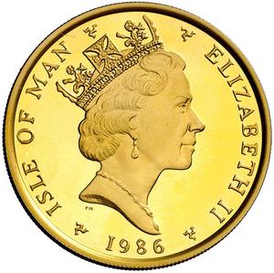 Isle of Man / Gold Half Ounce 1986 Angel - obverse photo