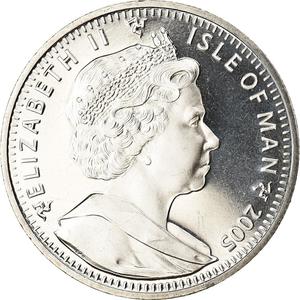 Isle of Man / One Crown 2005 White Rose of Finland - obverse photo