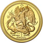 Isle of Man / Gold Half Ounce 1986 Angel - reverse photo