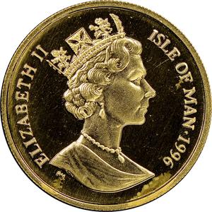Isle of Man / Gold Quarter Ounce 1996 Angel - obverse photo