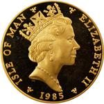 Isle of Man / Gold Five Ounces 1985 Angel / Proof - obverse photo