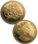 Isle of Man / Gold Ounce 1989 Angel - reverse photo