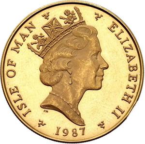 Isle of Man / Gold Half Ounce 1987 Angel - obverse photo