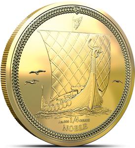 Isle of Man / Gold Quarter Ounce 2024 Noble - reverse photo