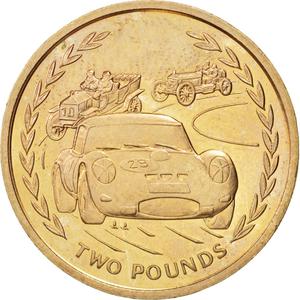 Isle of Man / Two Pounds 1996 Virenium - reverse photo