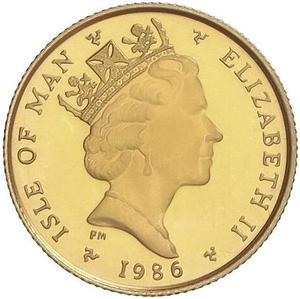 Isle of Man / Gold Twentieth-Ounce 1986 Angel - obverse photo