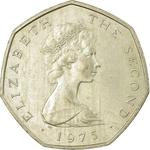 Fifty Pence 1975: Photo Coin, Isle of Man, Fifty Pence 1975 / thumbnail