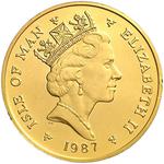 Isle of Man / Gold Five Ounces 1987 Angel - obverse photo