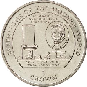 Isle of Man / One Crown 1996 Voice Transmission - reverse photo