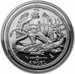 Palladium Five Ounces 2015 Angel: Photo 2015 Isle of Man 5 oz Palladium Angel Proof / thumbnail