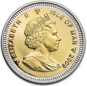 Isle of Man / Bimetallic (Gold / Silver) Ounce 2009 Angel - obverse photo