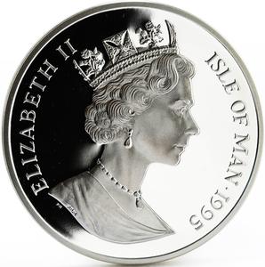 Isle of Man / Silver Five Ounces 1995 Angel - obverse photo