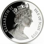 Isle of Man / Silver Five Ounces 1995 Angel - obverse photo