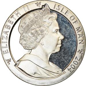 Isle of Man / One Crown 2004 Year of the Monkey - obverse photo