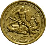 Isle of Man / Gold Tenth-Ounce 2009 Angel / Piedfort, High Relief - reverse photo