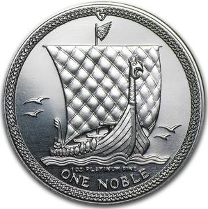 Isle of Man / Platinum Ounce 1986 Noble - reverse photo