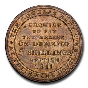 Isle of Man / Silver Five Shillings Token 1811 Peel Castle - obverse photo