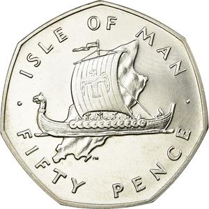 Isle of Man / Fifty Pence 1978 Silver - reverse photo