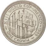 One Crown 1986 Football World Cup: Photo Coin, Isle of Man, One Crown 1986 Football World Cup / thumbnail