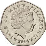 Fifty Pence 2014 Tourist Trophy: Photo Coin, Isle of Man, Fifty Pence 2014 Tourist Trophy / thumbnail