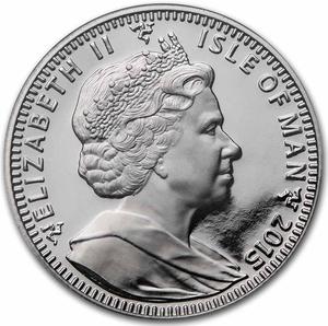 Isle of Man / Palladium Five Ounces 2015 Angel - obverse photo
