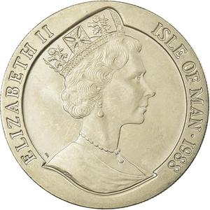 Isle of Man / One Crown 1988 Australia - Dingo - obverse photo