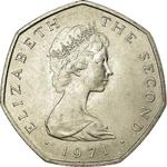 Fifty Pence 1971: Photo Coin, Isle of Man, Fifty Pence 1971 / thumbnail