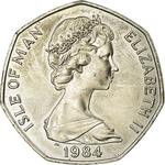 Fifty Pence 1984 Christmas: Photo Coin, Isle of Man, Fifty Pence 1984 Christmas / thumbnail