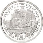Ten Euro 1998 Railway: Photo Coin, Isle of Man, Ten Euro 1998 Railway / thumbnail
