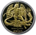 Bimetallic (Gold / Silver) Ounce 2008 Angel: Photo 1 Angel - Elizabeth II 25th Anniversary of Gold Angel / thumbnail