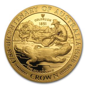 Isle of Man / Gold Half Ounce 1988 Australian Bicentenary - reverse photo