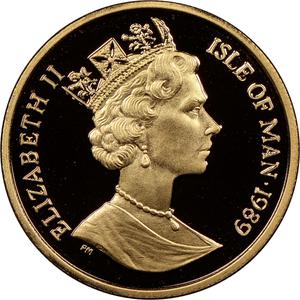 Isle of Man / Gold Quarter Ounce 1989 Angel - obverse photo