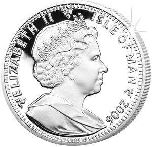 Isle of Man / One Crown 2006 Spitfire 70th Anniversary - obverse photo