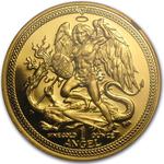 Isle of Man / Gold Ounce 2014 Angel / Proof - reverse photo