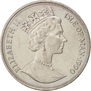 Isle of Man / One Crown 1990 Churchill - obverse photo