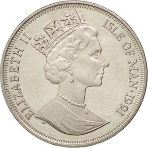 Isle of Man / One Crown 1991 - obverse photo