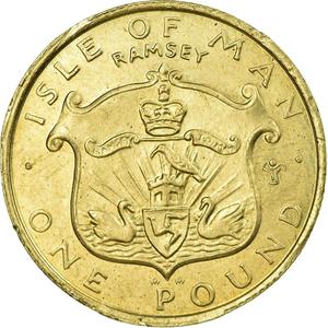Isle of Man / One Pound 1985 - reverse photo