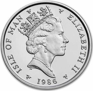 Isle of Man / Platinum Quarter Ounce 1986 Noble - obverse photo