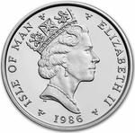 Platinum Quarter Ounce 1986 Noble: Photo 1986 Isle of Man 1/4 oz Platinum Noble Proof / thumbnail