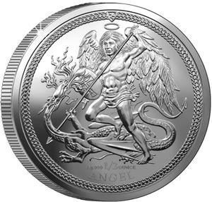 Isle of Man / Silver Half Ounce 2024 Angel - reverse photo