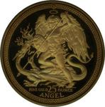 Isle of Man / Gold Twenty-five Ounces 1989 Angel - reverse photo