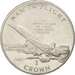 One Crown 1994 Concorde: Photo Coin, Isle of Man, One Crown 1994 Concorde / thumbnail