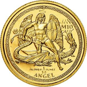 Isle of Man / Gold Tenth-Ounce 2015 Angel - reverse photo