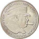 One Crown 1990 Churchill: Photo Coin, Isle of Man, One Crown 1990 Churchill / thumbnail