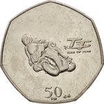 Fifty Pence 2014 Tourist Trophy: Photo Coin, Isle of Man, Fifty Pence 2014 Tourist Trophy / thumbnail