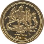 Isle of Man / Gold Ounce 2016 Angel / Queen's Birthday privy mark - reverse photo