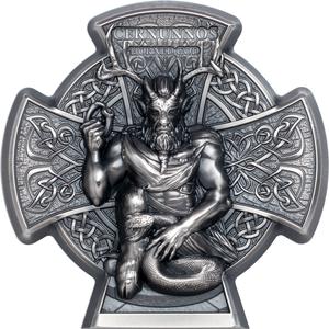 Isle of Man / Silver Three Ounces 2021 Cernunnos - reverse photo